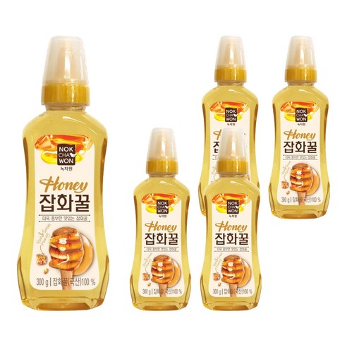 녹차원 잡화 꿀, 300g, 5개