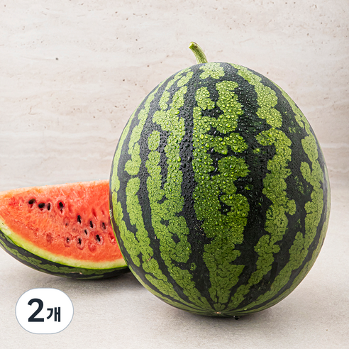 곰곰 산지직송 당도선별 수박 (11 brix 이상), 6kg 미만, 2개