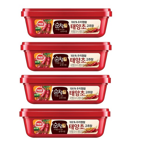 순창궁 우리햅쌀 고추장, 170g, 4개