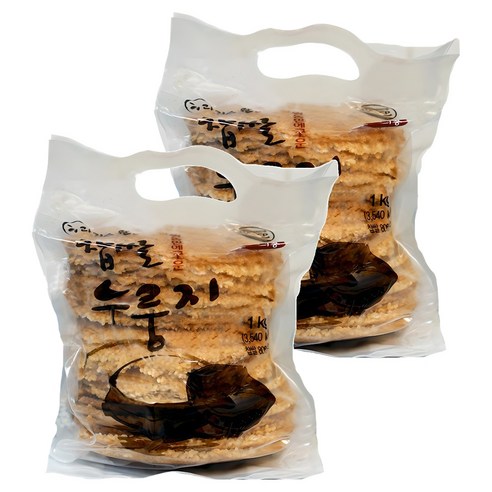 라이스웰 찹쌀누룽지, 1kg, 2개