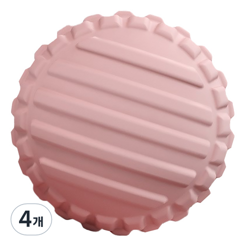 ACDI 스트레칭 마사지 3D 4포인트 마사지 볼 싱글, 4개, 핑크