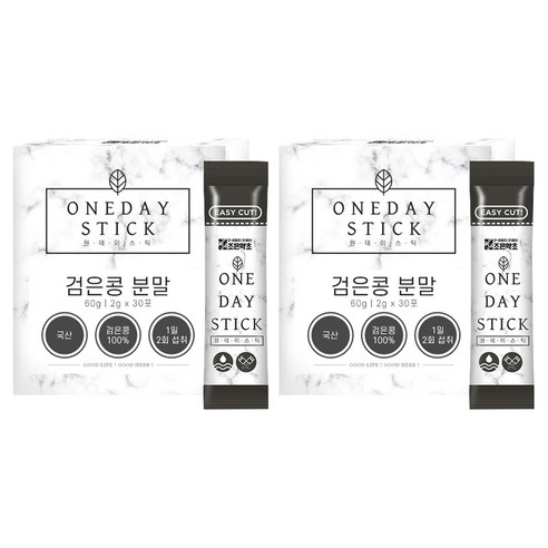 조은약초 검은콩 분말 스틱, 60g, 2개