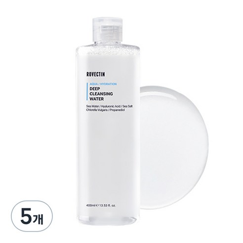로벡틴 아쿠아 딥 클렌징워터, 400ml, 5개