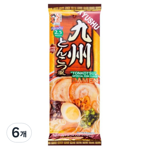 이쯔키 큐슈풍 돈코츠향 라멘 2인분 174g, 6개