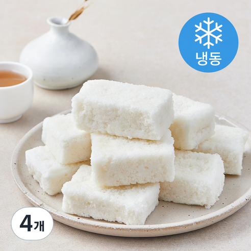착한떡 우유백설기 (냉동), 45g, 4개, 10개입