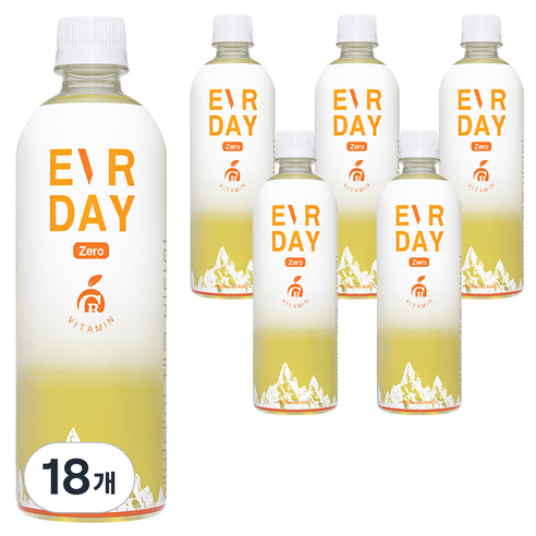에버데이 제로 비타민 음료, 500ml, 18개