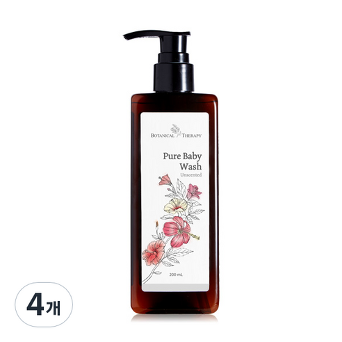 보타니컬테라피 베이비 워시, 200ml, 4개