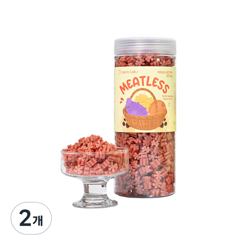 제로랩스 강아지 미트리스 비건 져키 간식 1kg, 당근, 2개