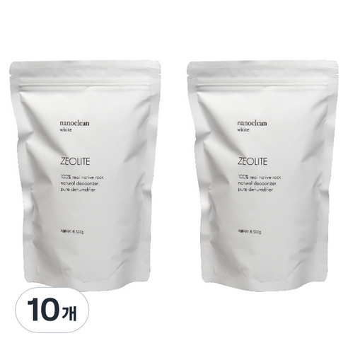 나노클린화이트 제올라이트 탈취제, 500g, 10개
