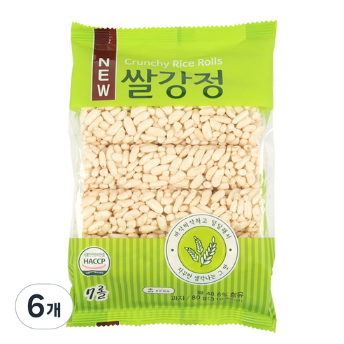 조은제과 쌀강정, 80g, 6개