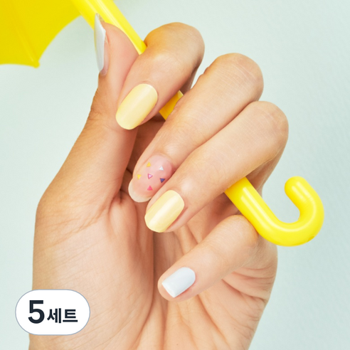 넬로 팔레트 젤 네일 스티커, 밀키피라미드, 5세트