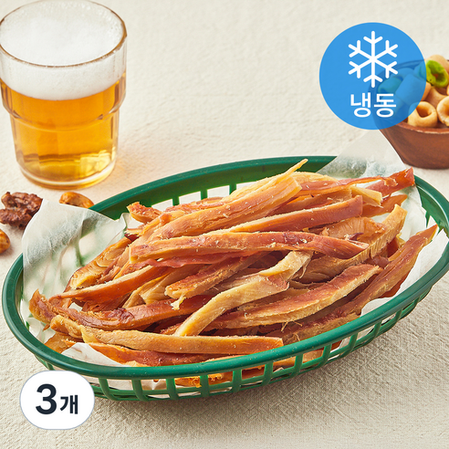 주안상점 바베큐오징어 (냉동), 3개, 100g
