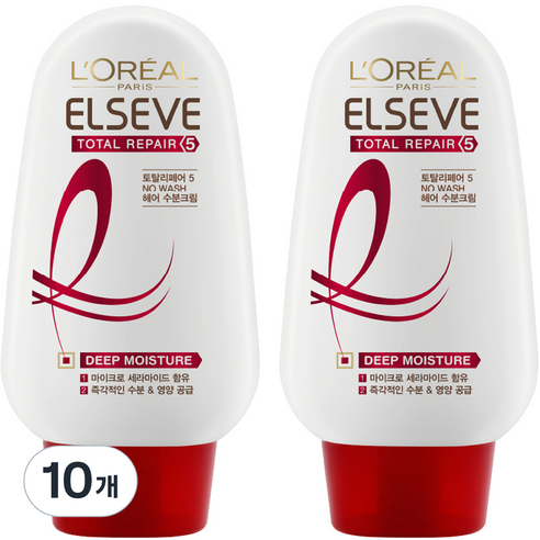 로레알파리 토탈리페어5 헤어 모이스처크림 프로엑스, 110g, 10개