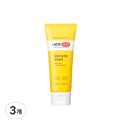 락토덤 피부에 유익한 생보습제, 100ml, 3개