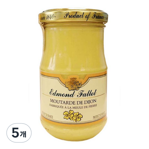 [에드몬드 팔롯] Edmond Fallot 디종머스타드, 5개, 210g