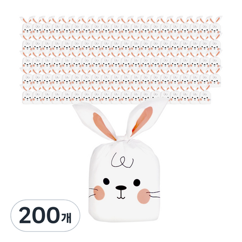 토끼귀 기프트백, 발그레토끼, 200개