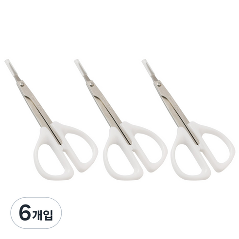 세븐스타 미용가위 7010, 화이트, 6개