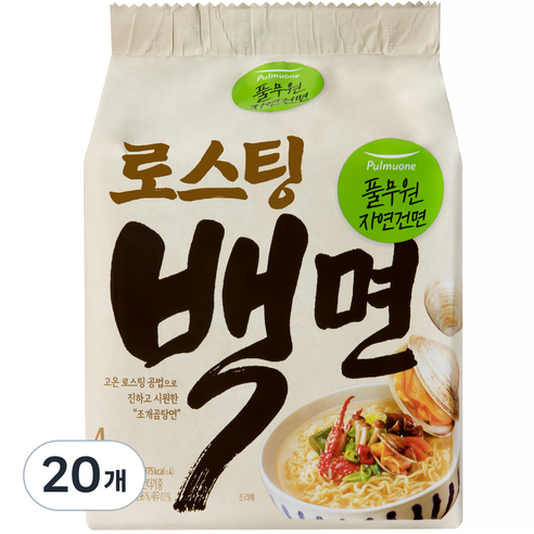 풀무원 자연은 맛있다 백면 406g, 20개