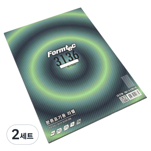 폼텍 전산 분류표기용 라벨지 46 x 8 mm LQ-3136, 136칸, 40개