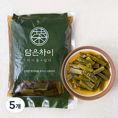 담은차이 궁채 장아찌, 1kg, 5개