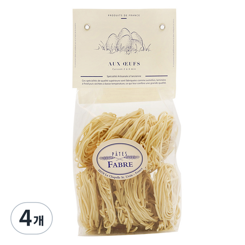 빠뜨파브르 스파게티 달걀파스타, 250g, 4개
