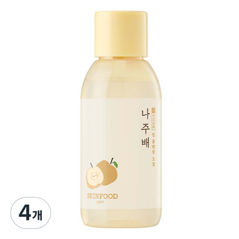 스킨푸드 나주배 딥 클렌징 오일, 55ml, 4개