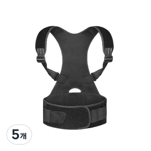 남녀공용 허리 어깨 밴드 S, 5개, S(75,65-75cm)