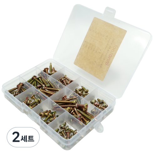 이노툴 둥근머리 직결나사 6종 세트, 2세트