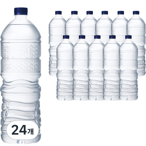 해태htb 강원평창수 무라벨 생수, 24개, 2L