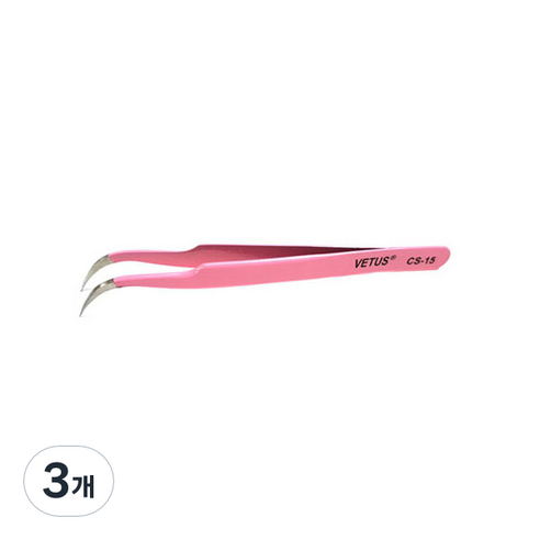 비투스 핀셋 CS-15, 혼합색상, 3개
