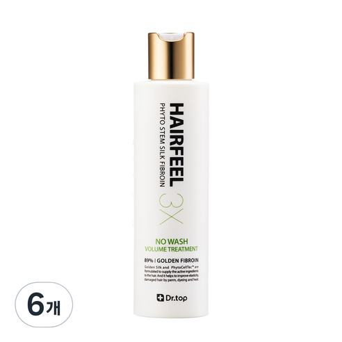 닥터탑 피토스템 실크 피브로인 헤어필 3X 트리트먼트, 190ml, 6개