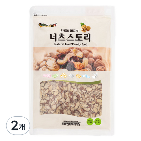 너츠스토리 아몬드 슬라이스, 2개, 400g