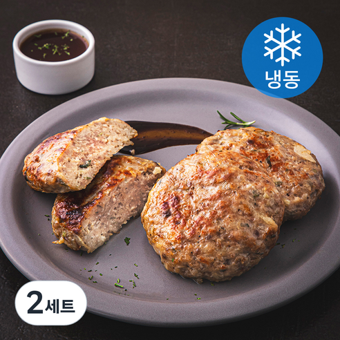 명품조선 초벌수제 한우떡갈비 600g + 소스 50g 세트 (냉동), 650g, 2세트