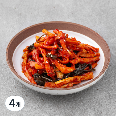 디스이즈 양념 무말랭이 무침, 1kg, 4개