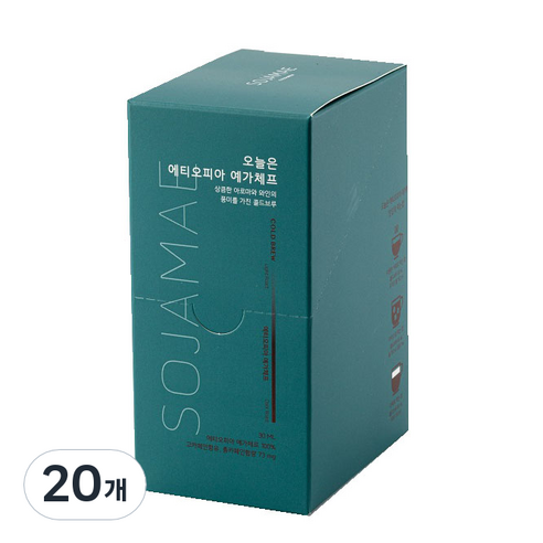소자매 오늘은 에티오피아 예가체프 콜드브루 파우치, 30ml, 10개입, 2개