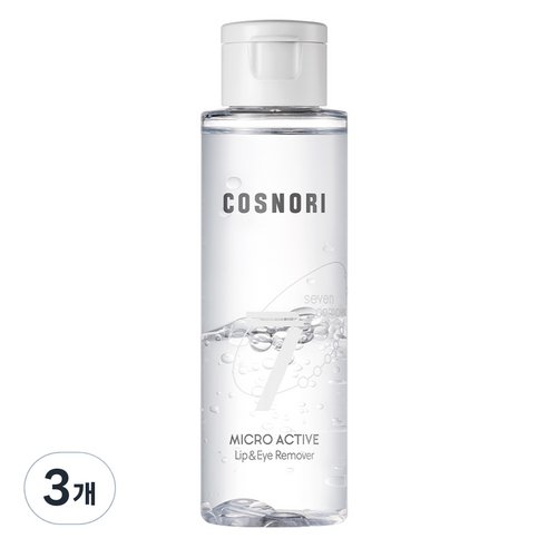 코스노리 마이크로 액티브 립앤아이 리무버, 150ml, 3개