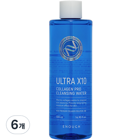 이너프 울트라 엑스텐 콜라겐 프로 클렌징 워터, 500ml, 6개