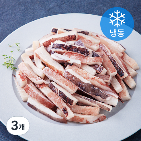 고등어청년 대왕 오징어 귀채 (냉동), 3개, 1kg