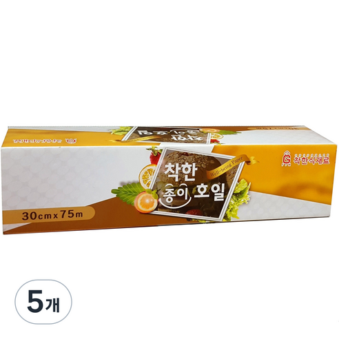 착한식재료 종이호일, 75m, 1개, 5개