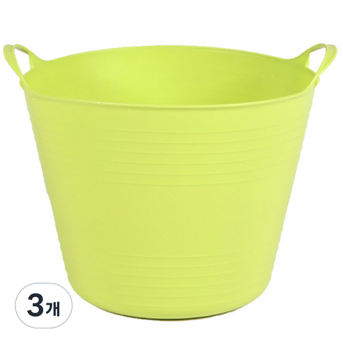 마켓비 MARONO 수납 바구니, 라이트그린, 40L, 3개