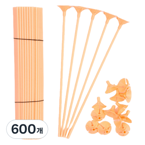 스타리움 풍선 컵스틱 32cm, 피치, 600개