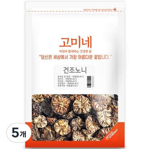 고미네 건조노니, 200g, 5개