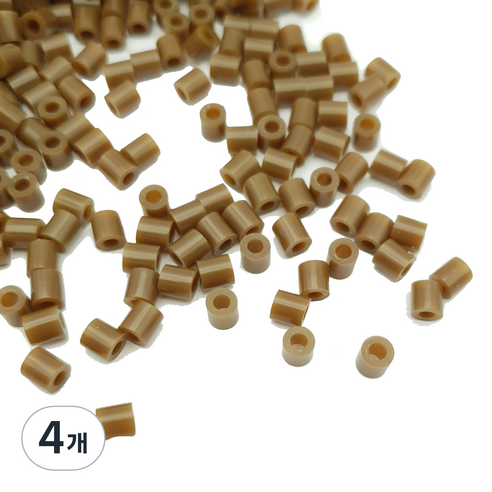 펄러 비즈 크런치 슬라임 재료 500g, 4개, 초코