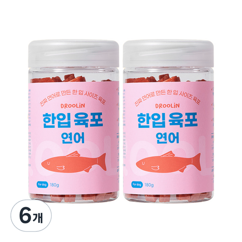 사랑하는 반려견을 위한 최고의 선택, 드룰린 한입육포 연어맛!