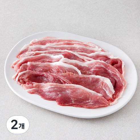 곰곰 무항생제 뒷다리살 불고기용 (냉장), 2개, 500g