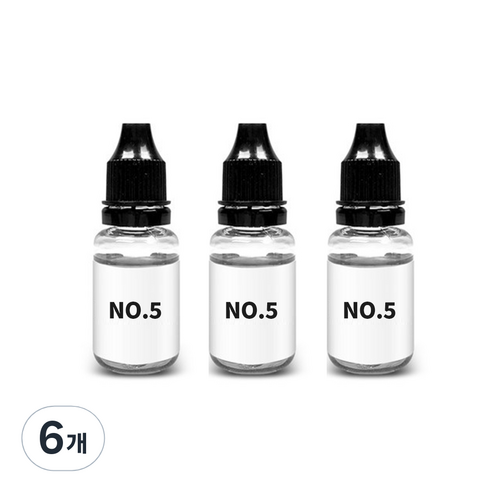 디씨네트워크 차량용 방향제 리필오일 15ml, 6개, 넘버5