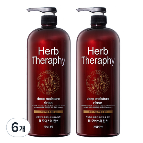 허브테라피 딥 모이스처 린스, 1500ml, 6개