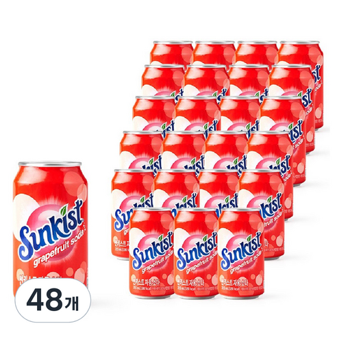 썬키스트 자몽소다, 355ml, 48개