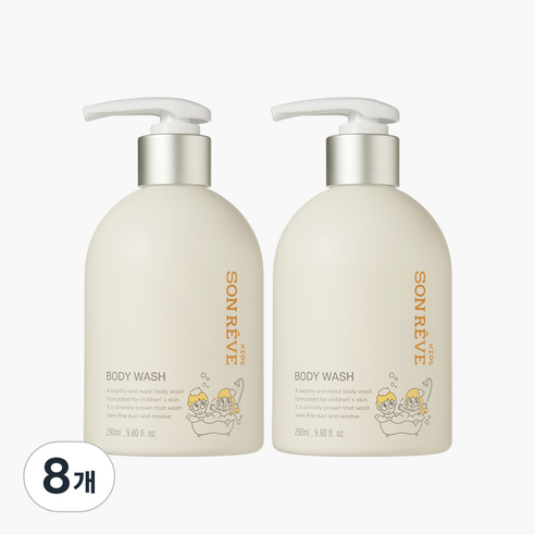 쏭레브 키즈 바디워시 사탕향, 290ml, 8개