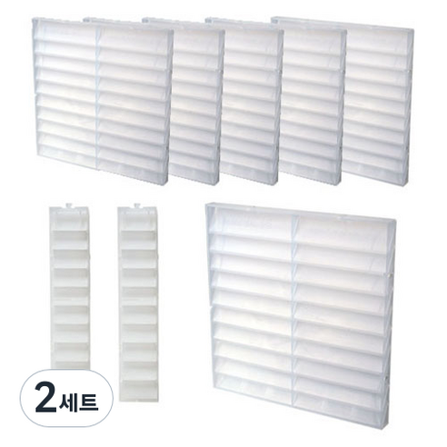 사생활보호 창문가리개25cm 6개 + 5cm 2개 세트, 2세트, 반투명